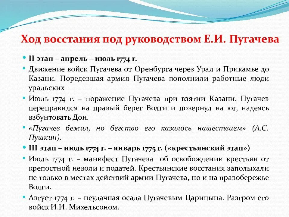 Итоги Пугачевского Восстания 1773-1775. Этапы крестьянской войны под предводительством Пугачева. Восстание Пугачева кратко. Ход Восстания Пугачева.