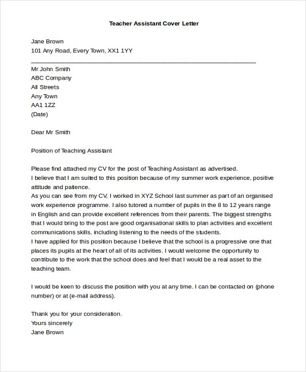 Teacher statement. Teaching assistant cover letter. cover letter for teaching assistant. covering letter english teacher. english teacher cover letter examples.