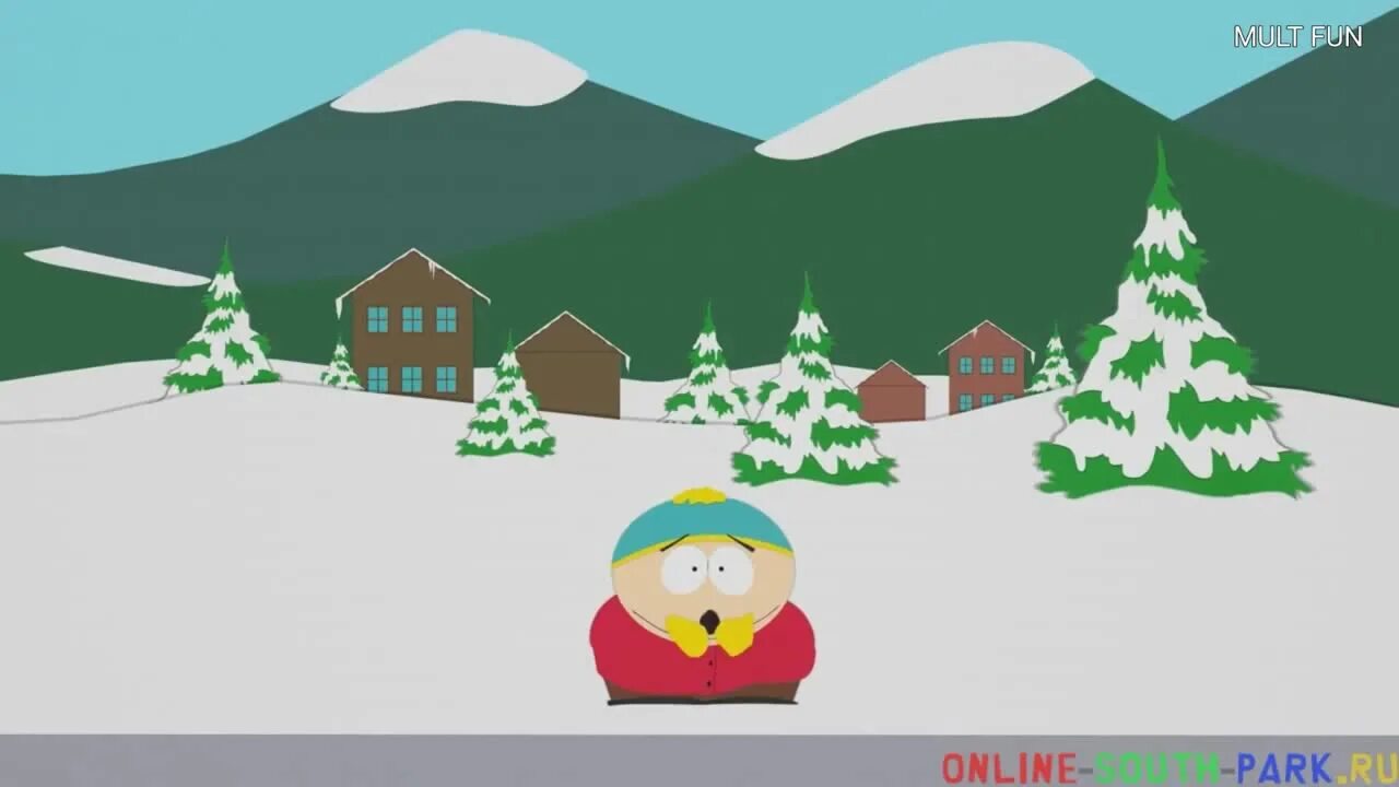 South park snow day обзор. Саус парк в снег. КАРТМАН В снегу.