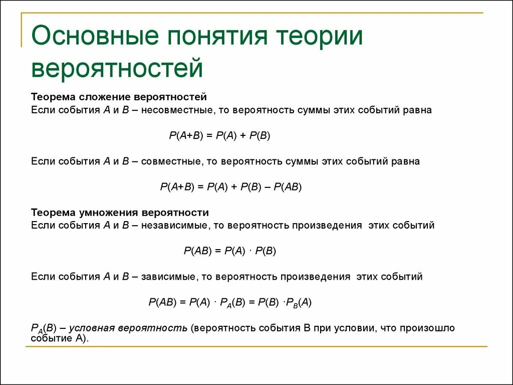 Основные определения теории вероятности событие. Основные понятия теории вероятностей. Основное понятие теории вероятности. Основные понятия теории вероятности(определение событий).