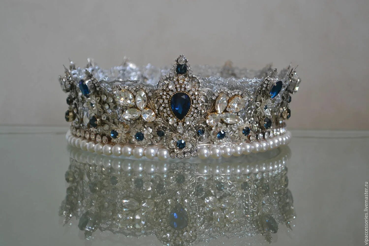 диадема с сапфирами. корона шанель. Silver tiara crown. корона 75. корона 75.