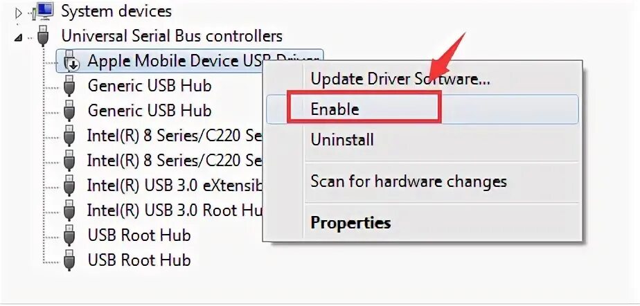 Apple mobile device usb driver