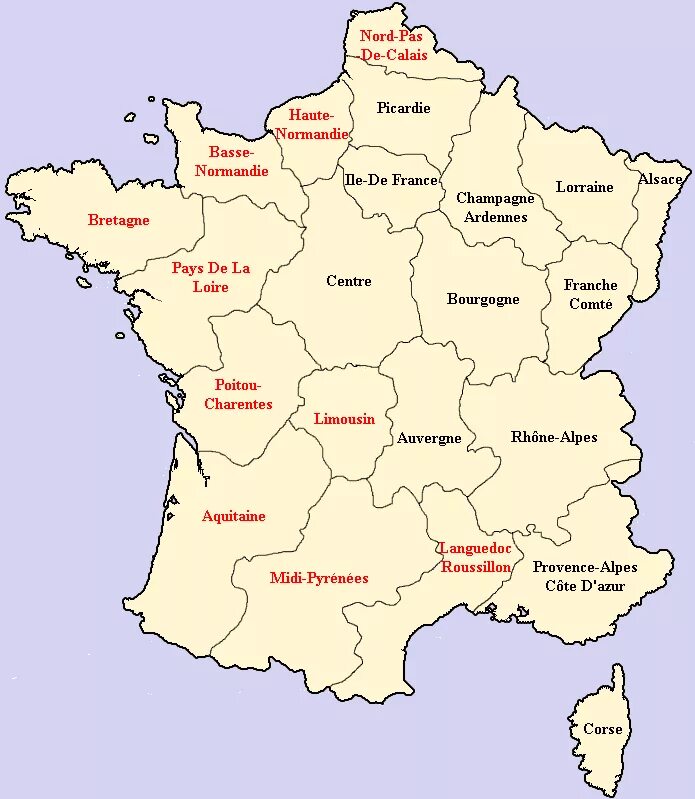 Область франции 5. Карта Франции на французском языке с регионами. Карта Франции с провинциями. Карта Франция провинции Франция. Карта Франции на французском языке с городами и провинциями.