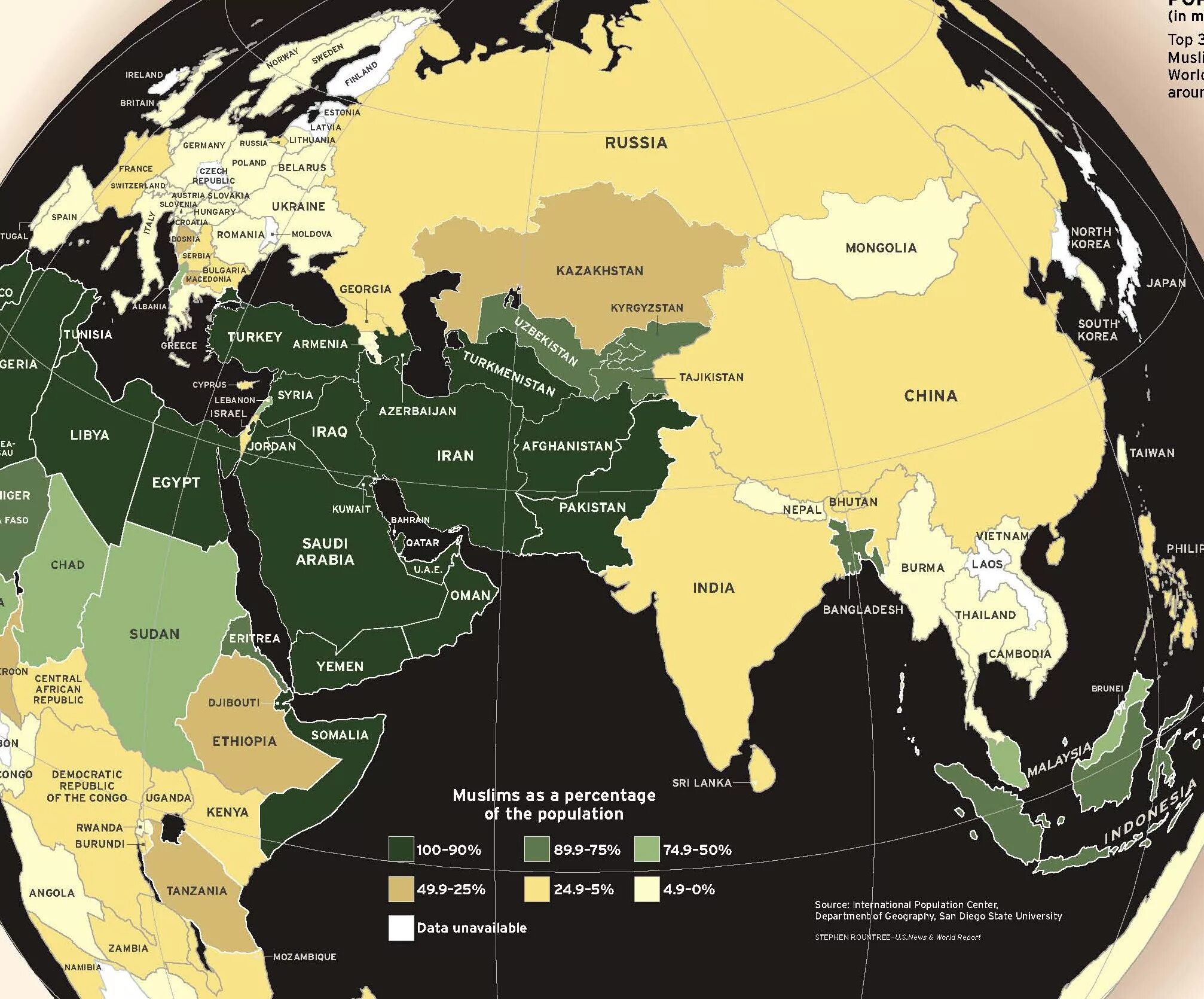 В мире сколько мусульманских. Карта Ислама в мире. Карта распространения Ислама в мире. Мусульманский страны в мире. Самые большие мусульманские страны.