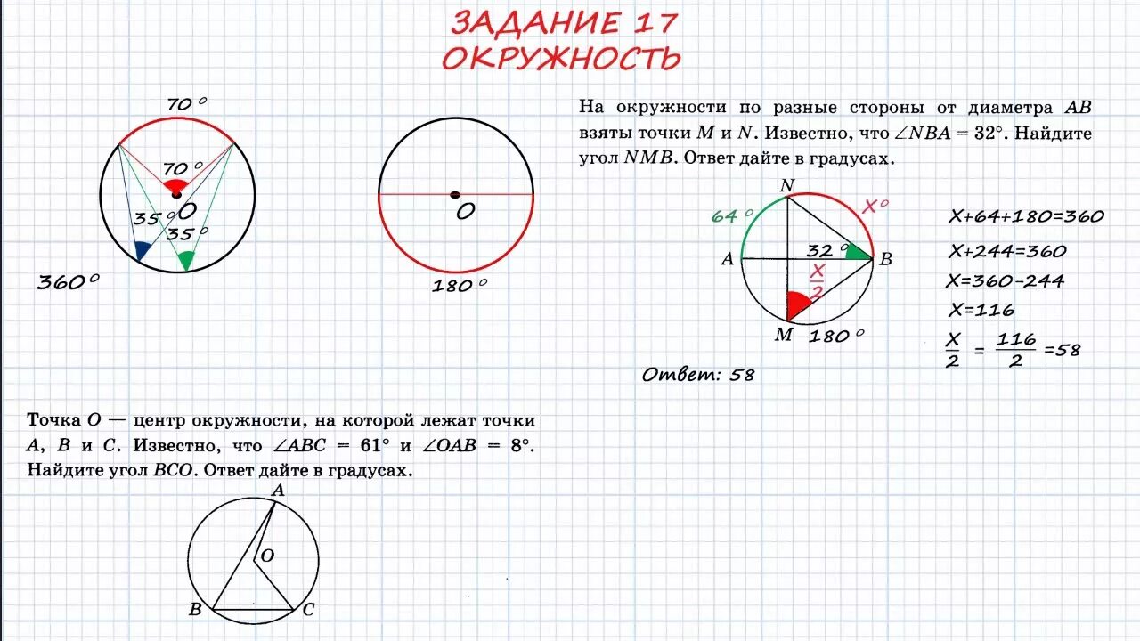 Задание огэ найти угол в окружности. ОГЭ по математике задачи на окружность. Задачи на окружности ОГЭ 9 класс. Решение задач с окружностью. Задания с окружностью ОГЭ по математике.