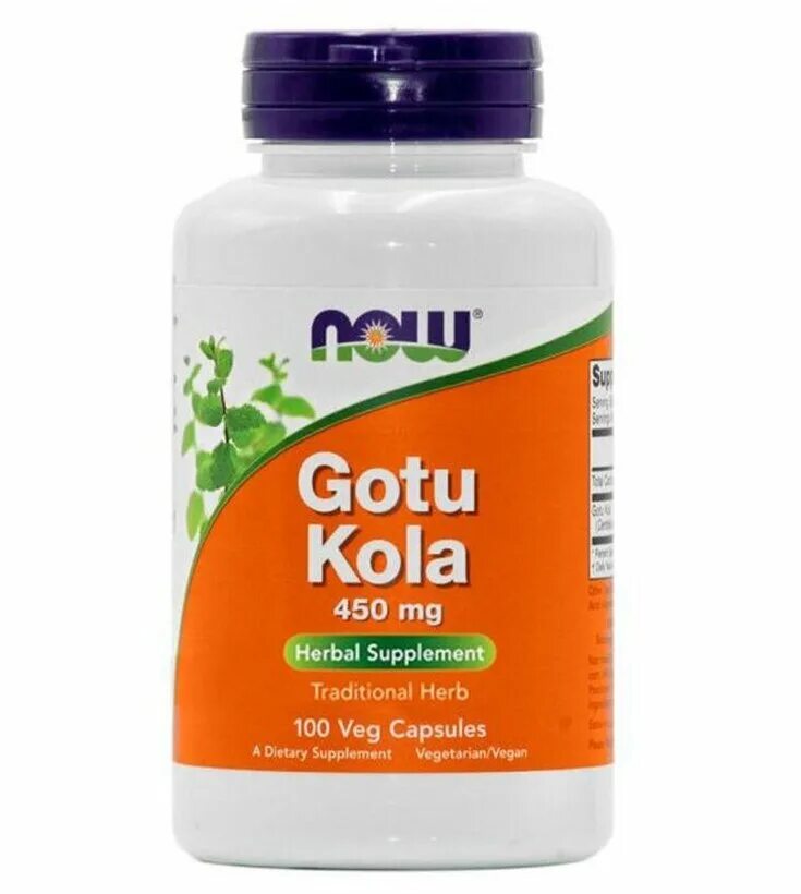 Gotu kola 450 MG Now (100 кап). Gotu kola 450 MG 100 caps. Now Gotu kola 450 мг, 100 капс. Gotu kola 450 мг 100 капсул.