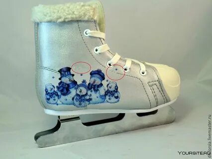 Коньки снегурки на валенках