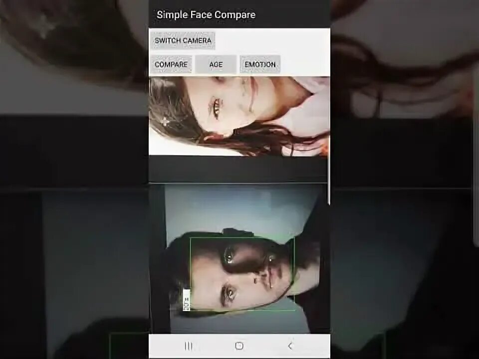 Face comparison. Face comparison