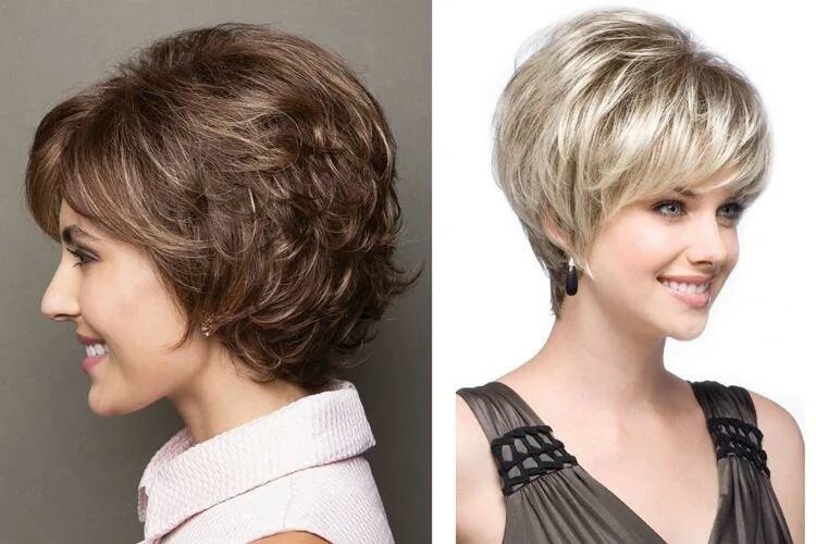 Стрижка шегги гаврош. Очень короткие стрижки для женщин. Короткие стрижки для полных. Стрижка 45 без укладки. Короткие стрижки каскад для женщин после 40.