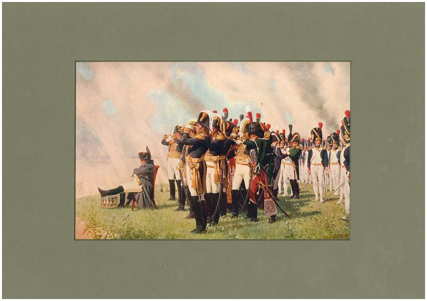 Наполеон на бородинских высотах. Верещагин 1812 Бородино. Верещагин картины 1812 Наполеон.