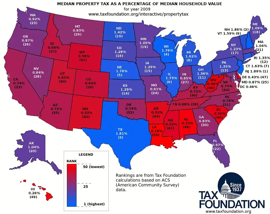 Property Taxes USA 2022. Property Tax in the United States. Tax Map USA. Property Tax by State. State property