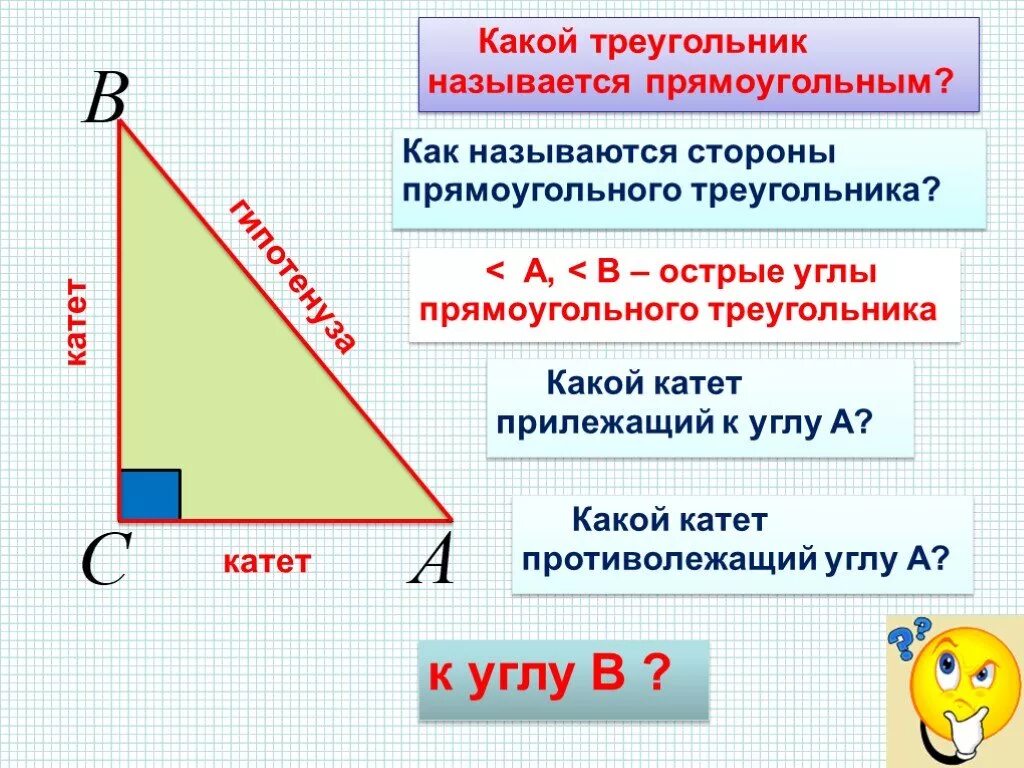 Стороны через гипотенузу. Какой треугольник называется прямоугольным. Название сторон прямоугольного треугольника. Как называют стороны прямоугольного треугольника. Название прямоугольных треугольников.