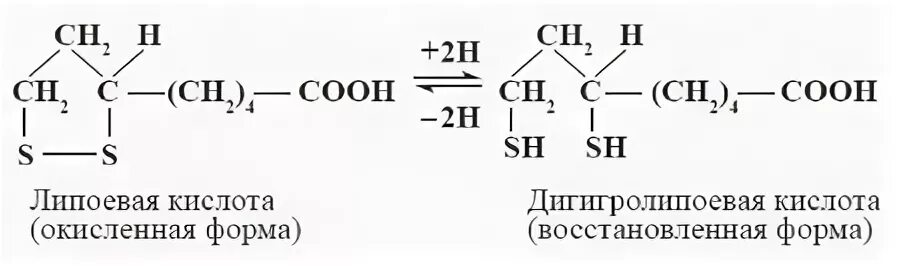 Липоевая кислота биохимия реакции. Редокс реакции липоевой кислоты. Альфа-липоевая кислота биохимия. Липоевая кислота формула биохимия. Альфолипоевая кислота