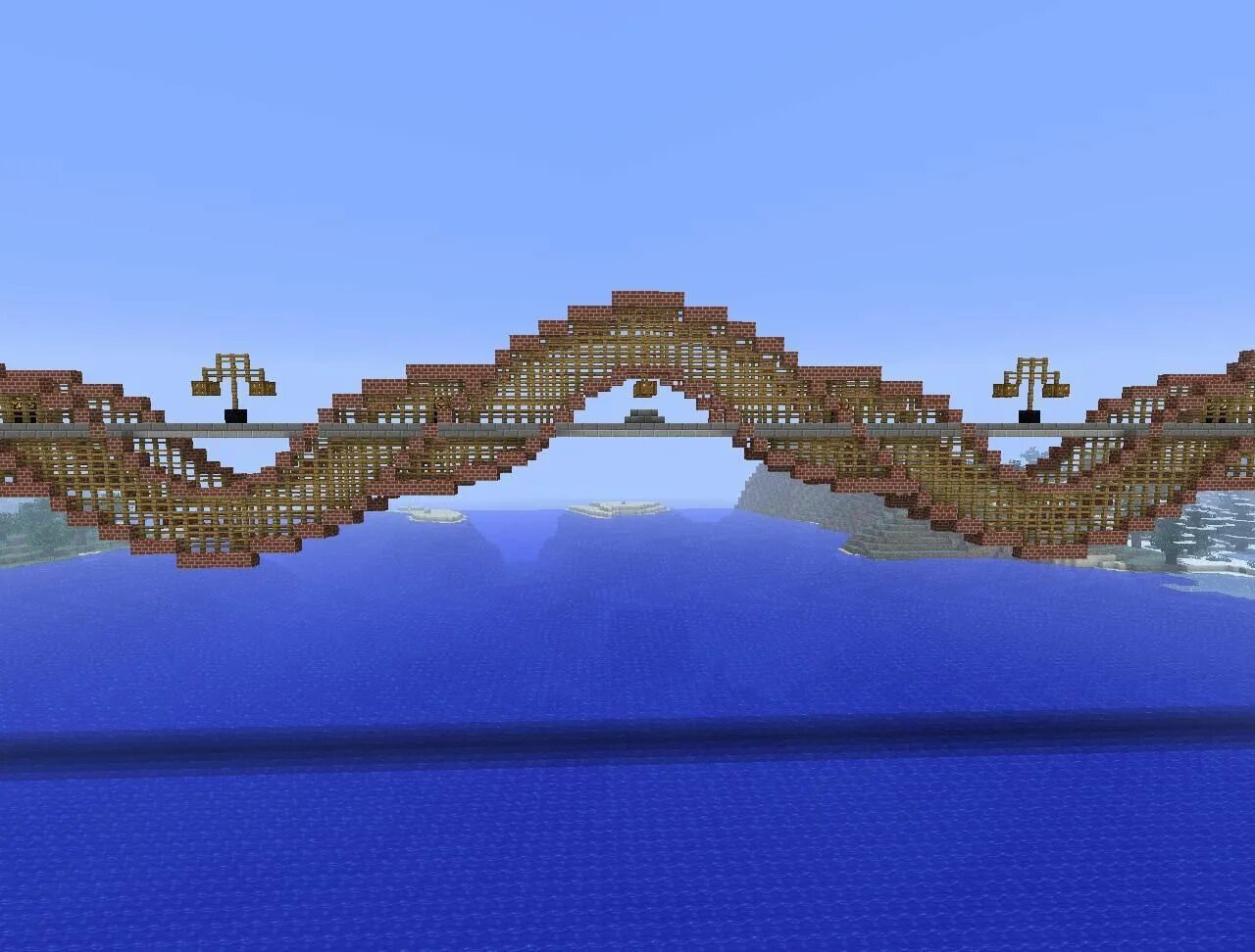 Minecraft через. Minecraft деревянный мост. мост в майнкрафте. красивые мосты в майнкрафте. красивый мост в майне.