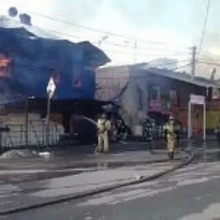 Горит центральный рынок