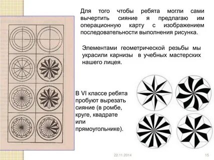 Геометрические схемы элементов
