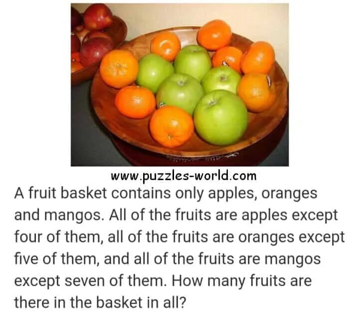 Like apples and oranges