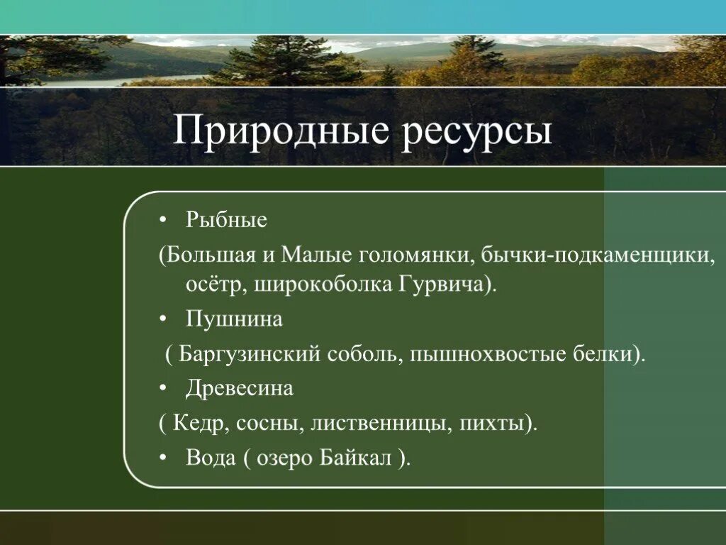 Природные ресурсы Восточной Сибири. Богатства Восточной Сибири. Природные ресурсы Байкала. Основные районы природных ресурсов Восточной Сибири.