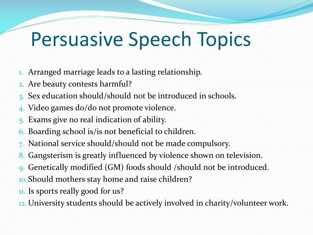 Speech topic. Persuasive Speech. Interesting topics for Speech. Topics for Speech in English. Persuasive Speech examples.