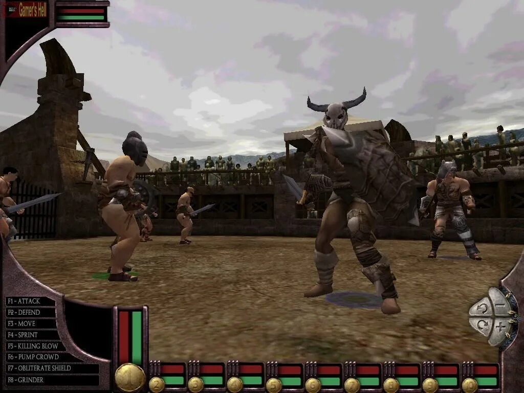 Римский Гладиатор игра. Арена гладиаторов игра. The Gladiators of Rome 2002.