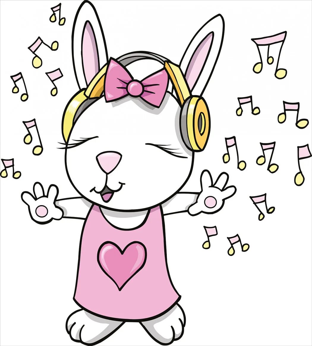 Singing rabbit. Bunny Star.