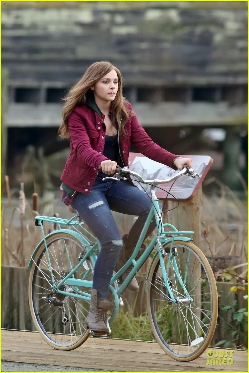 She her bike when she her