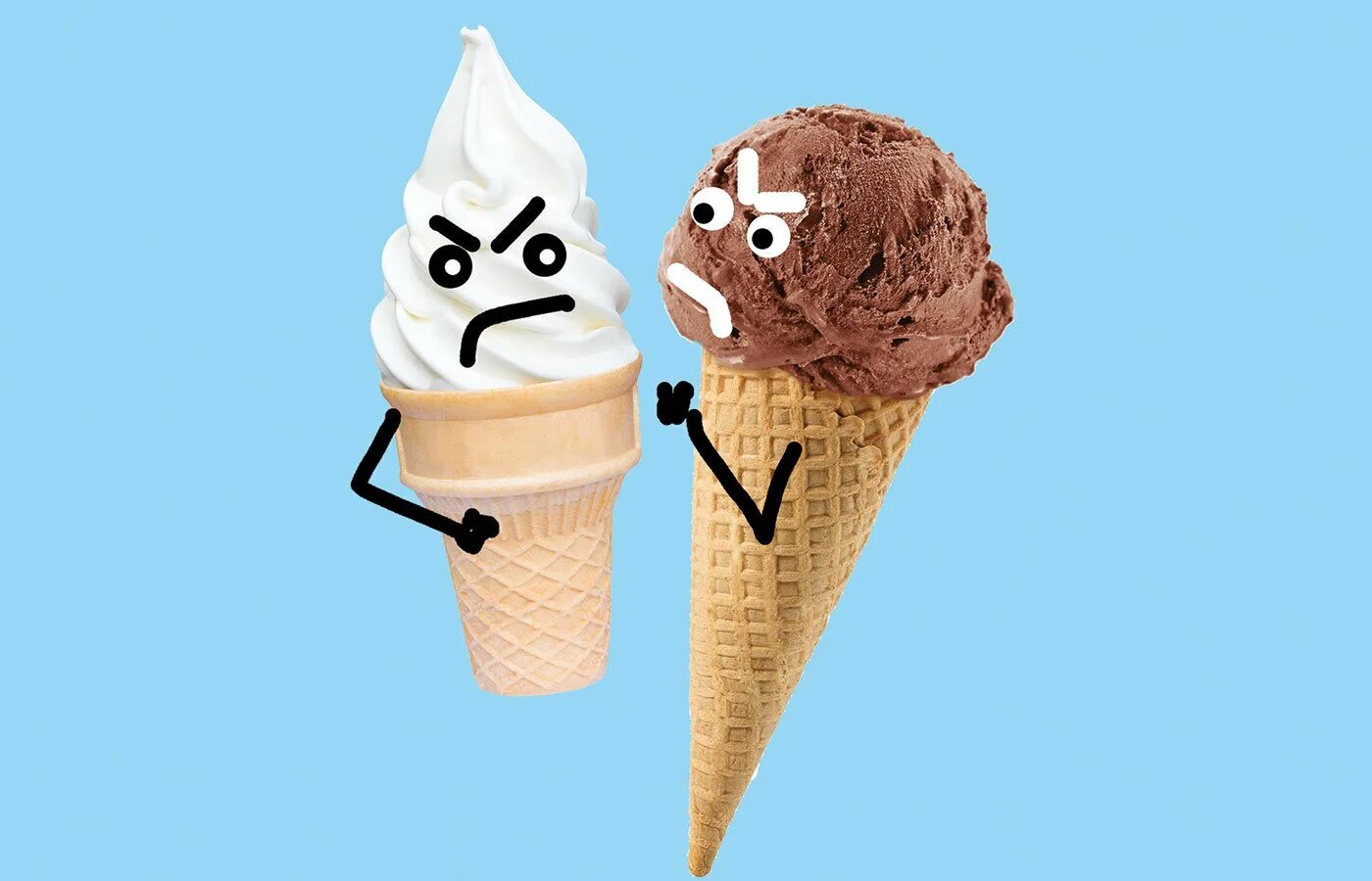 Злая мороженка. Мороженое. Американское мороженое. Злое мороженое.