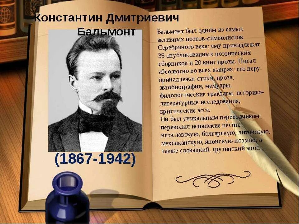 Когда родился бальмонт