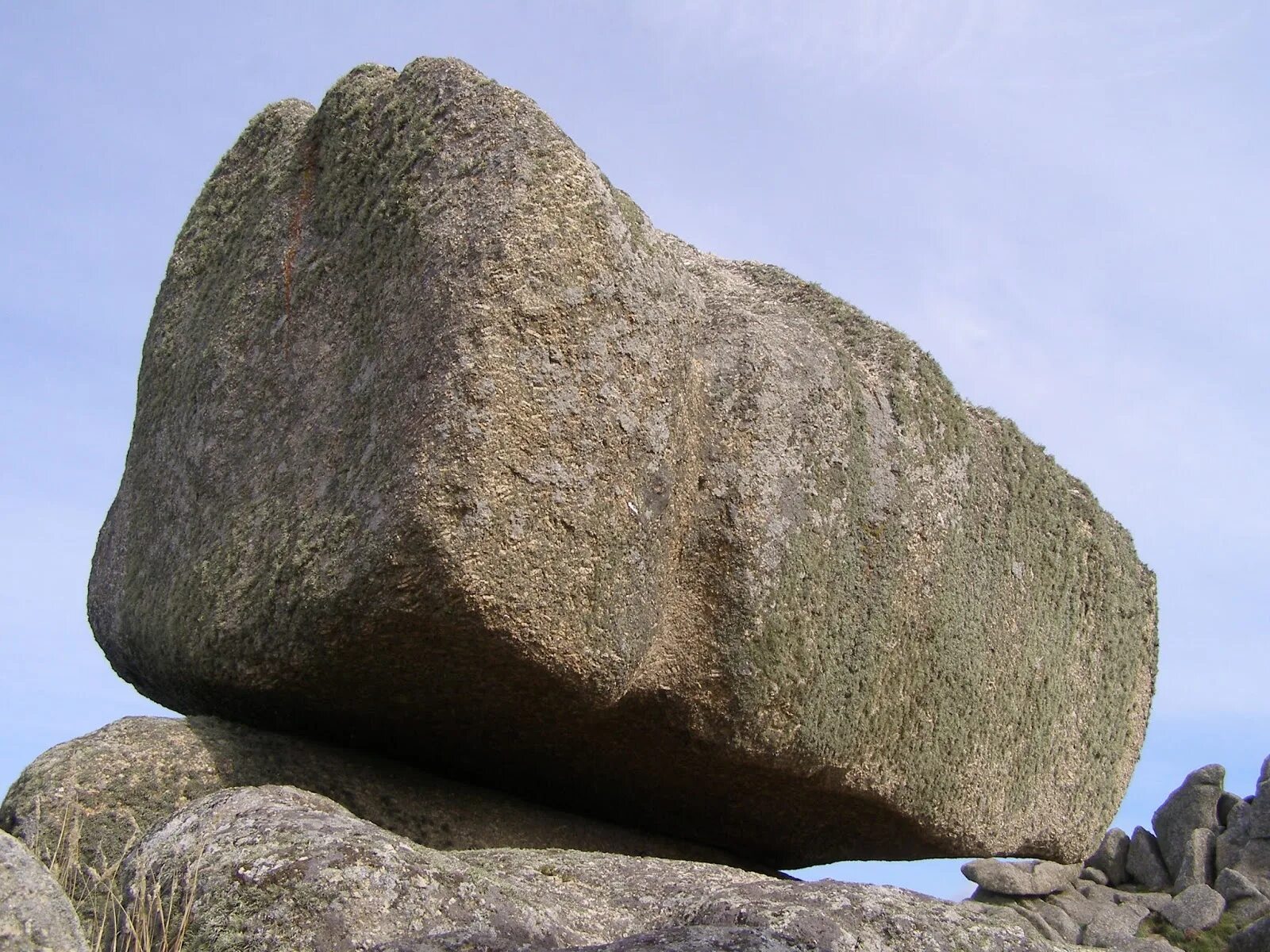 Stone through