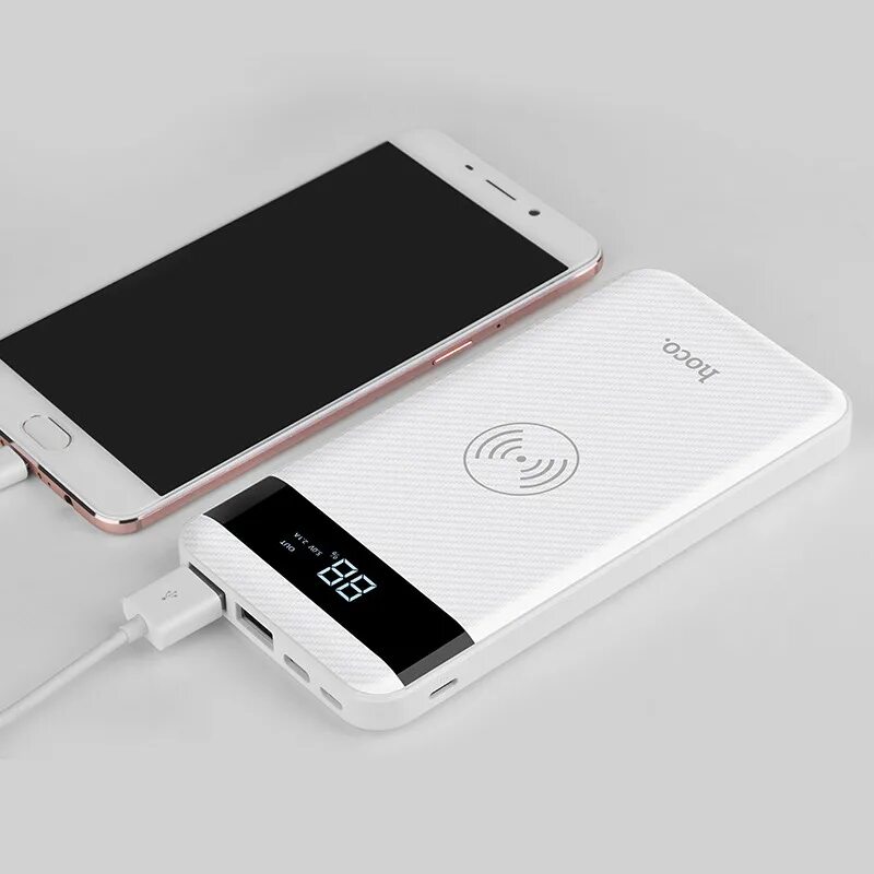 Wireless battery. Внешний аккумулятор с беспроводной зарядкой Hoco. Power Bank Hoco 10000mah. Повер банк Hoco 10000. Hoco j11.