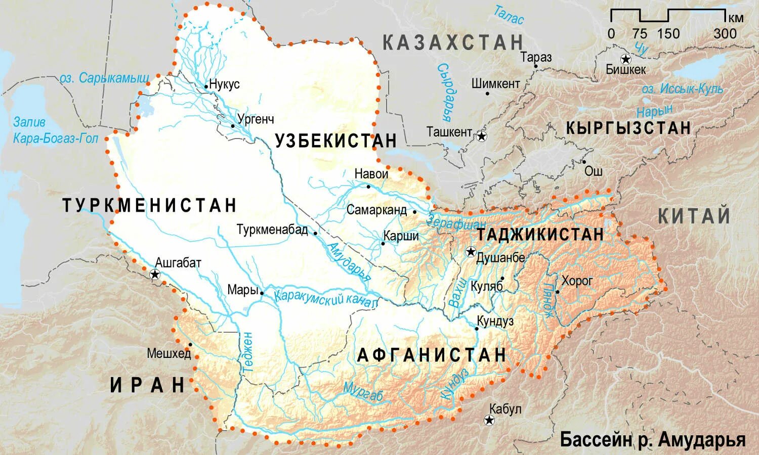 Где идет амур. Реки Амударья и Сырдарья на карте. Бассейн реки Амударья и Сырдарья.