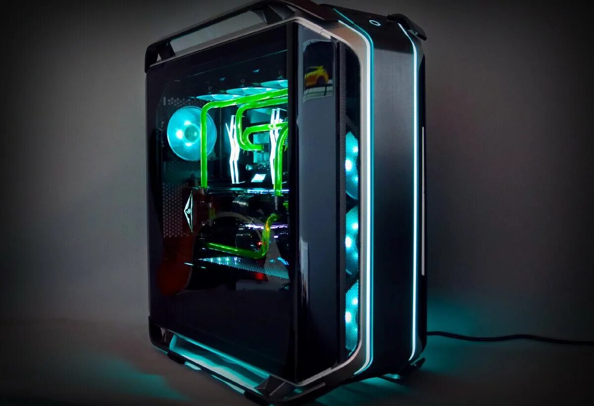 Сборка компьютера недорого. Cooler Master Cosmos 1000. Игровой компьютер. Красивый ПК. Сборка ПК.