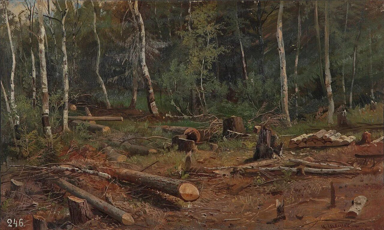 Рубка леса Шишкин. Шишкин рубка леса 1867.