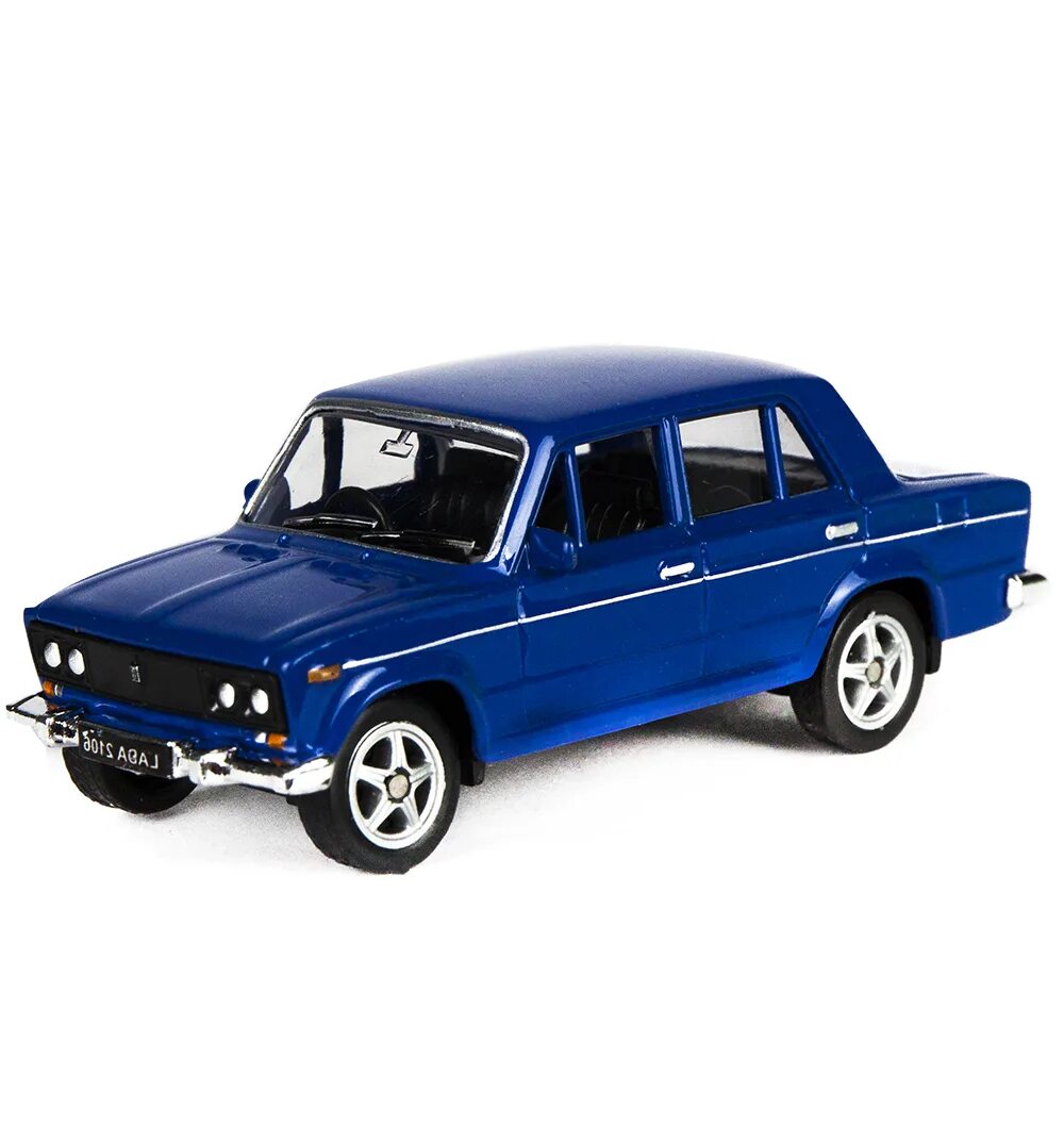 Продажа моделей в россии. Моделька ВАЗ 2106 синяя.