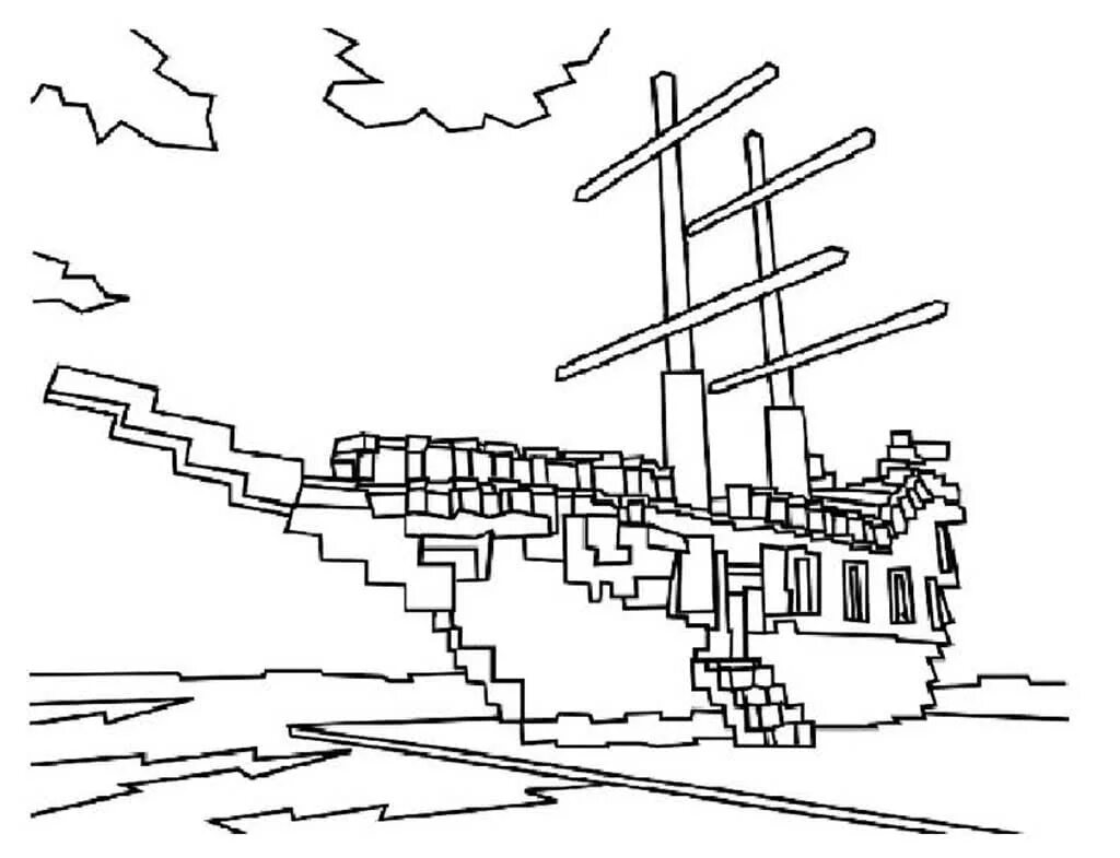 Майн раскраска (Большое количество фото) - drawpics.ru
