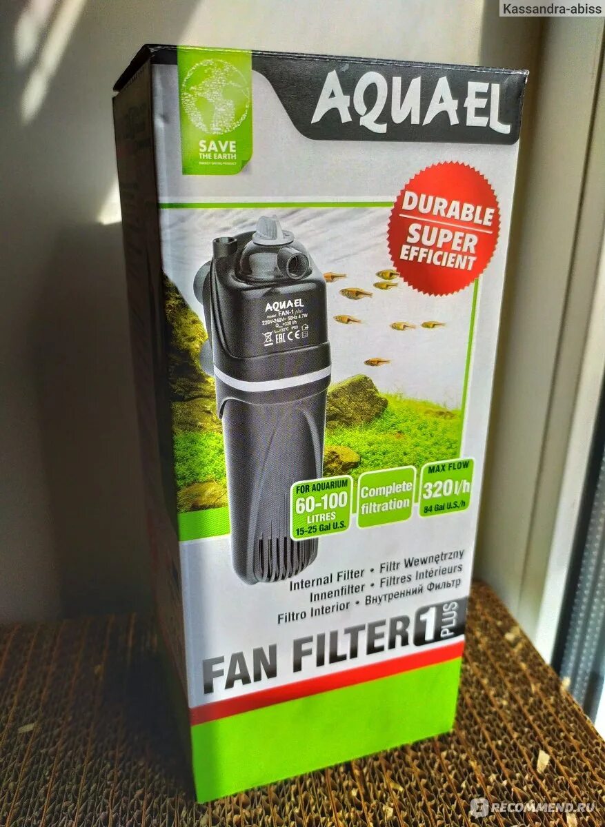 Fan 1 plus. Фильтр внутренний Aquael Fan 1.