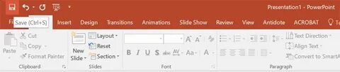 Powerpoint вкладки