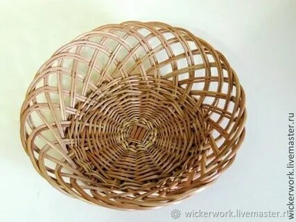 Круглые корзины из лозы