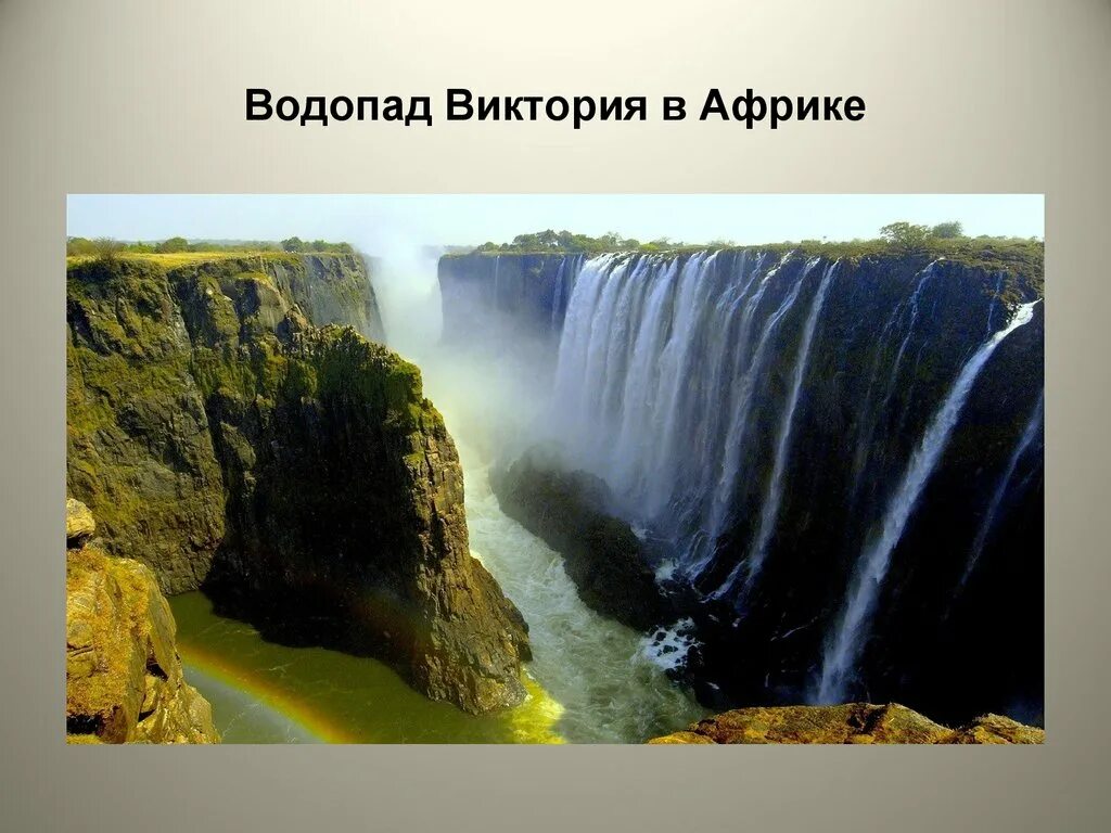 Водопад рассказ. Замбия.