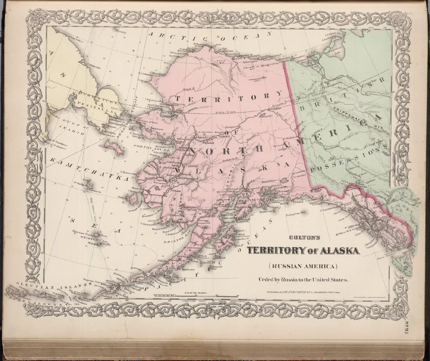 Аляска карта 1867. Аляска на карте России 19 век. Русская Америка 19 век карта.