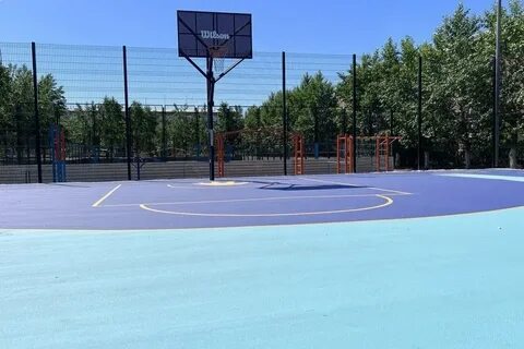Открытие баскетбольной площадки