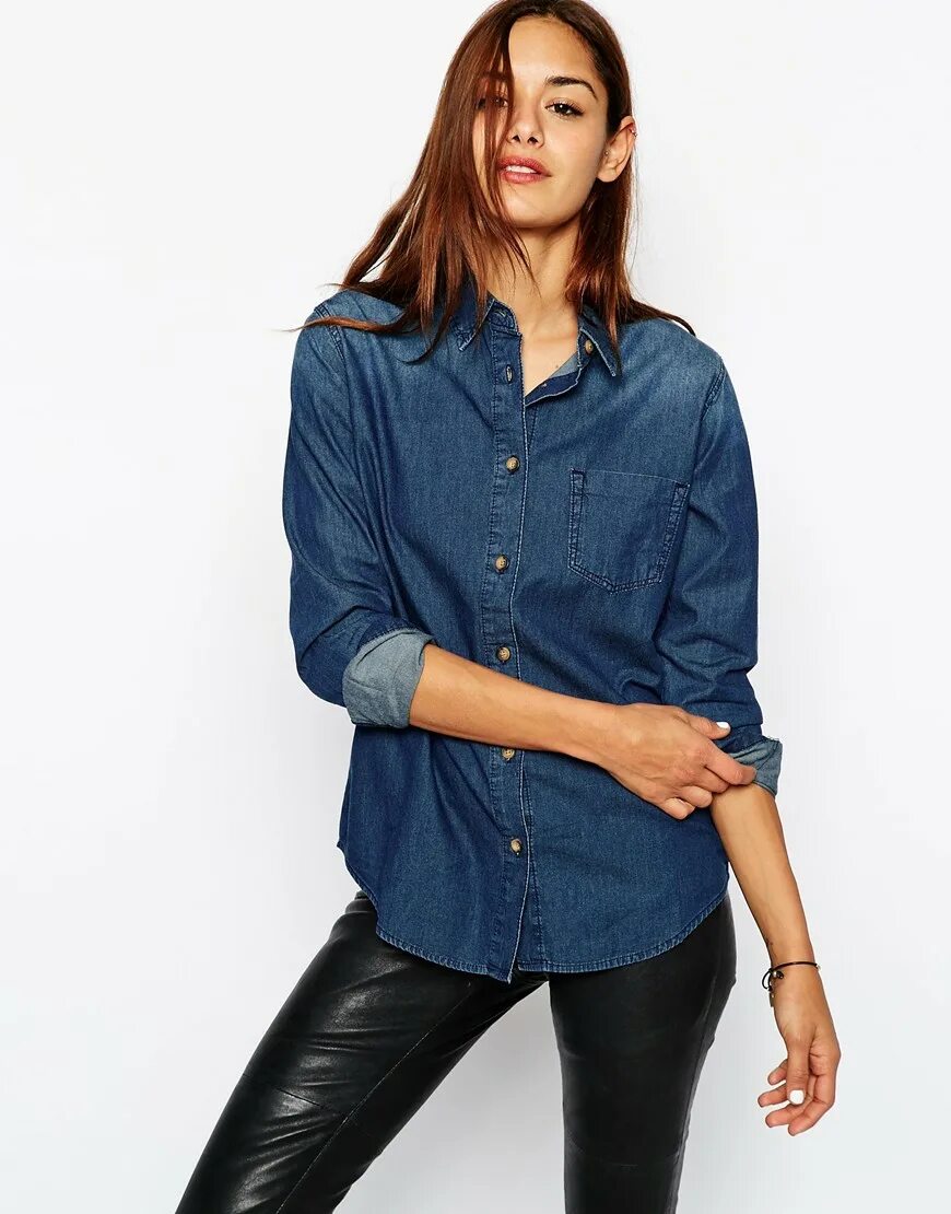 Рубашки женские джинсовые большие. Рубашка ASOS Denim. Джинсовая рубашка Асос. Рубашка джинсовая Mango sira. Джинсовая рубашка женская.