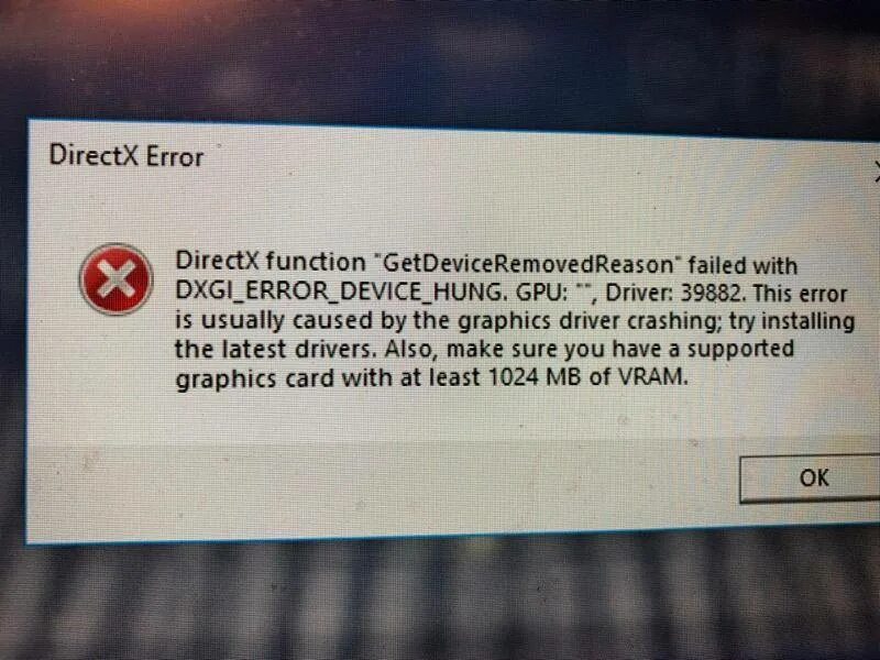 Device could not be found