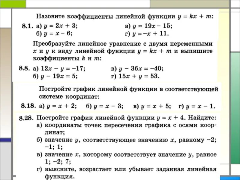 Самостоятельная работа по алгебре линейные функции. Контрольная работа по алгебре линейная функция. Уравнения с графиком функции 7 класс. Линейная функция с двумя переменными. Задания по линейной функции.