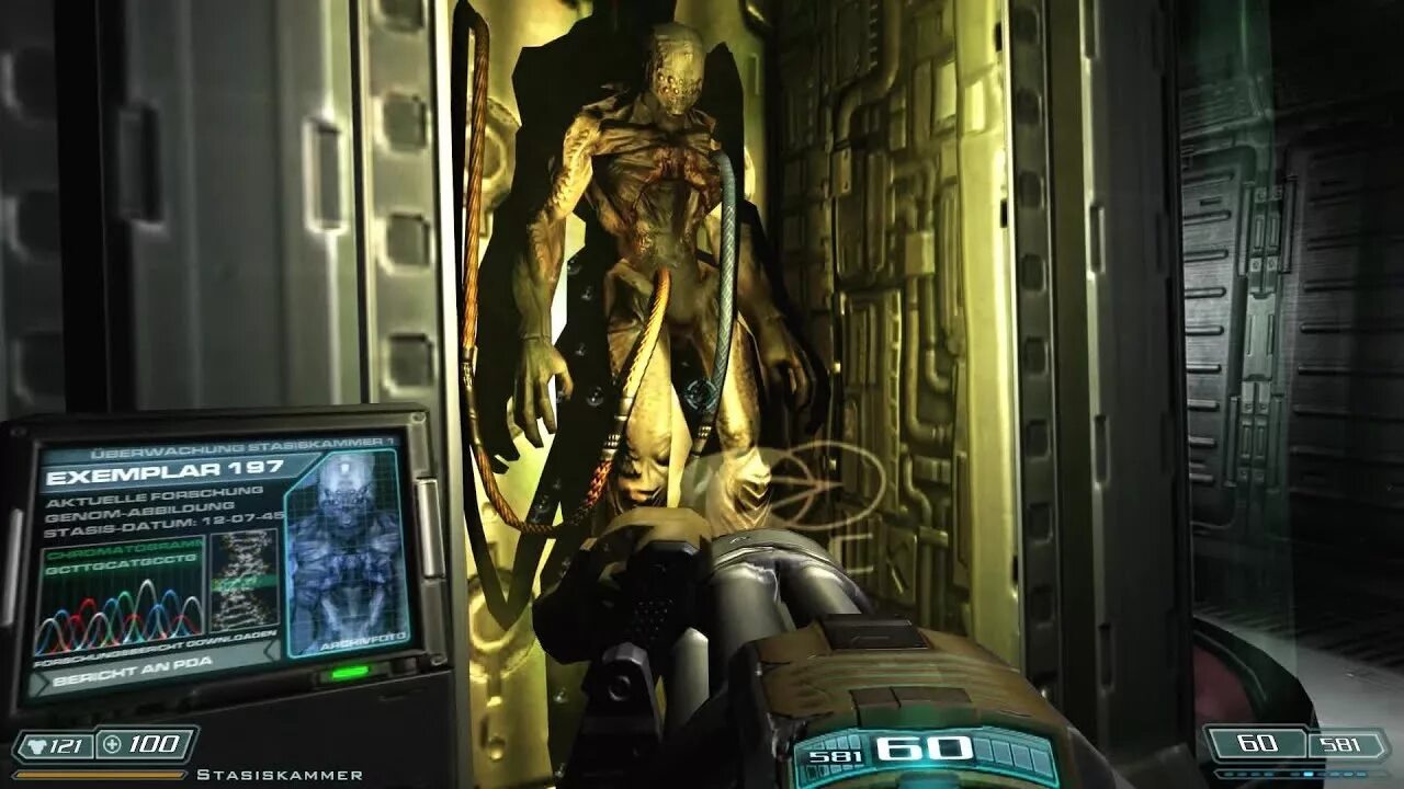 Doom 3 геймплей. Doom 3 плазма BFG.