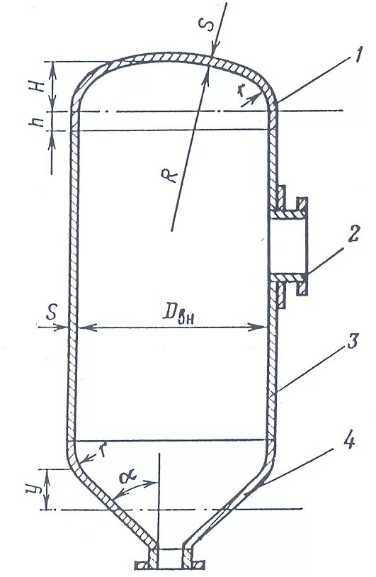 Днища для сосудов под давлением. Емкость под давлением схема. Сферические днища сосуда под давлением. Сосуд под давлением чертеж. Закрытый сверху вертикальный цилиндрический