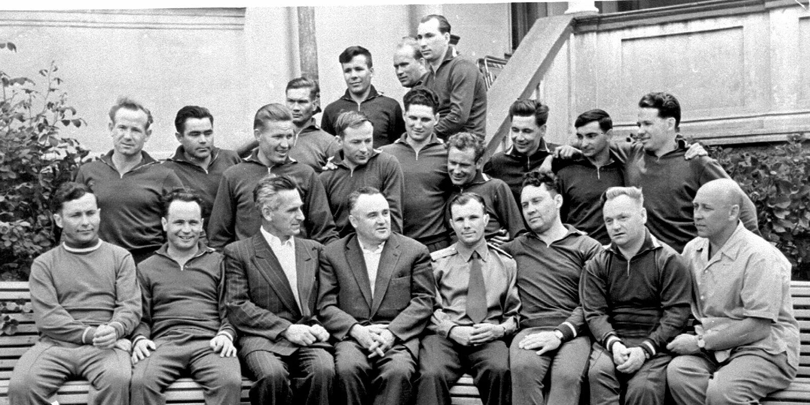 Первый отряд советских космонавтов. Центр подготовки Космонавтов 1960 год.