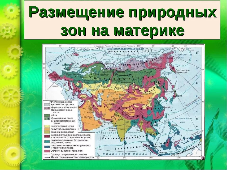 В каком поясе расположена большая часть евразии. Природные зоны материка Евразия 4 класс. Карта природных зон Евразии. Природные зоны на материке Евразия на карте.