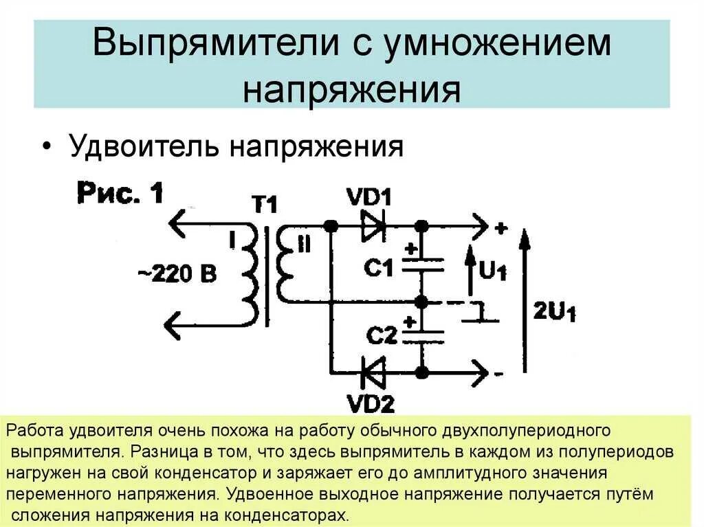 Удвоитель напряжения схема. Удвоитель напряжения на диодах и конденсаторах. Схема удвоителя напряжения постоянного тока на диодах. Схема умножителя напряжения на диодах и конденсаторах.