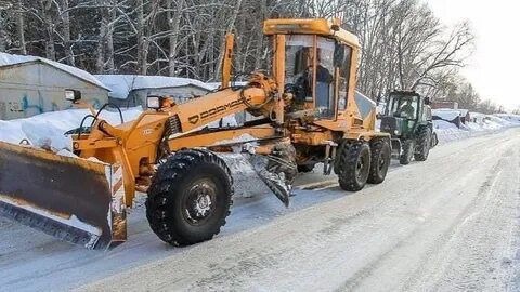 Уборка грейдером